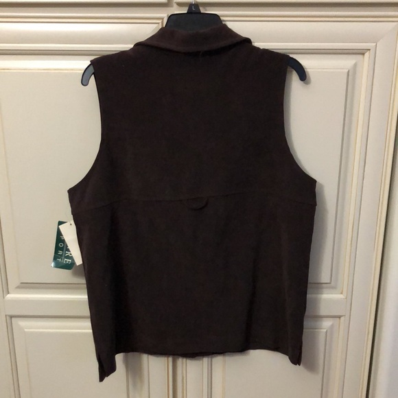 NWT Brown Suede-like Vest - Picture 3 of 3